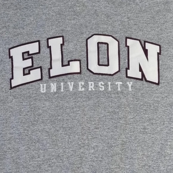 Champion Sweatshirt USA Elon University Sweater Grey Pullover Mens Size Medium. - Picture 6 of 7